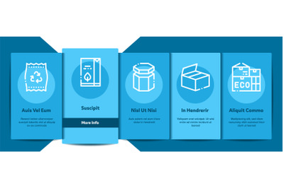 Packaging Elements Vector Onboarding