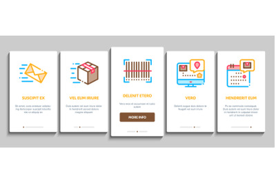 Postal Transportation Company Onboarding Vector