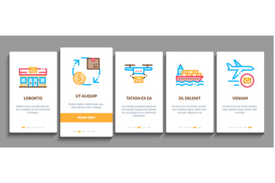 Postal Transportation Company Onboarding Vector