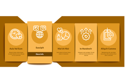 Ambassador Onboarding Elements Icons Set Vector