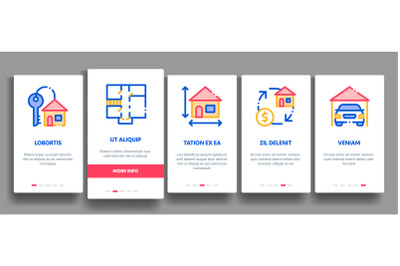 Building House Sale Vector Onboarding