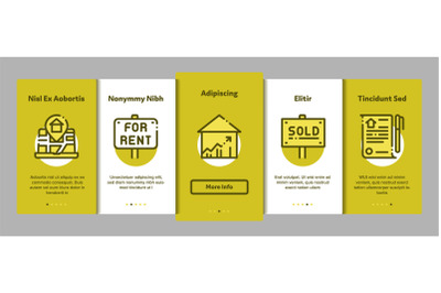 Building House Sale Vector Onboarding