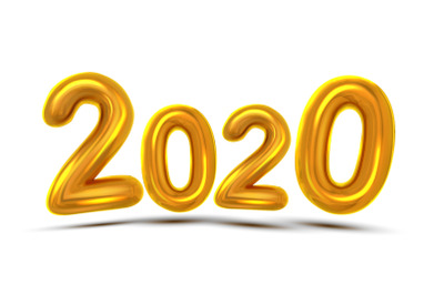 2020 New Year Greeting Card Concept Banner Vector