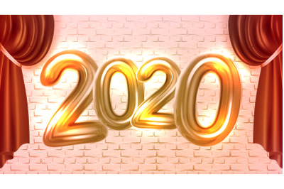 2020 New Year Concert Advertising Banner Vector