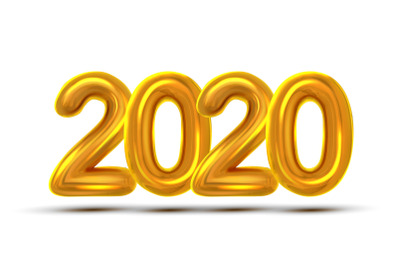 2020 New Year Celebrate Concept Banner Vector