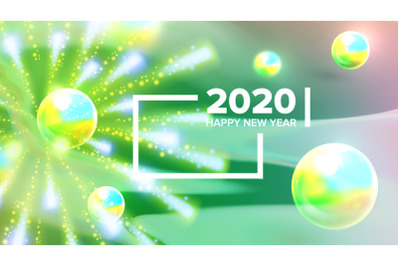 Celebrating Happy New Year Invite Banner Vector