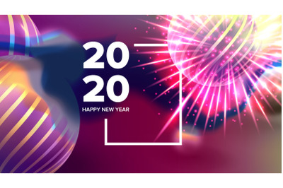 Celebrating Happy New Year Invite Banner Vector