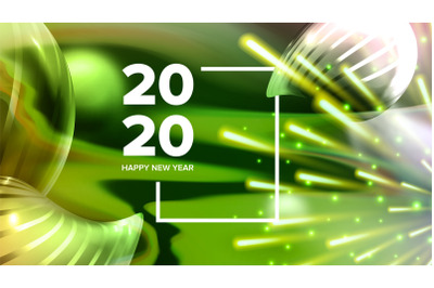 Celebrating Happy New Year Invite Banner Vector