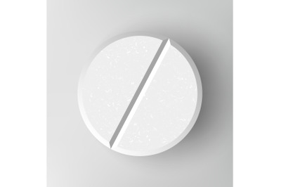 White 3D Medical Pill