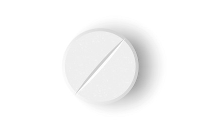 White 3D Medical Pill