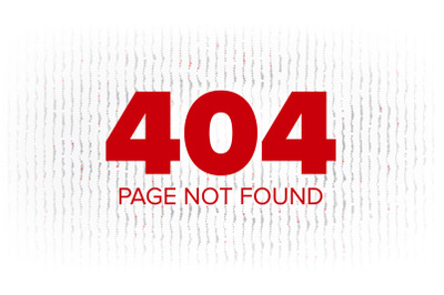 404 Error Web Page Vector. Oops Error Page Template. Network Trouble. Problem Screen Concept Illustration.