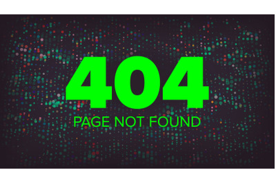 404 Error Vector. Error 404 Page Not Found Creative Template. Problem Disconnect Concept Illustration.