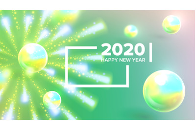 Celebrating Happy New Year Invite Banner Vector