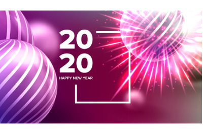 Celebrating Happy New Year Invite Banner Vector