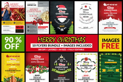 10 Christmas Event Flyer Template