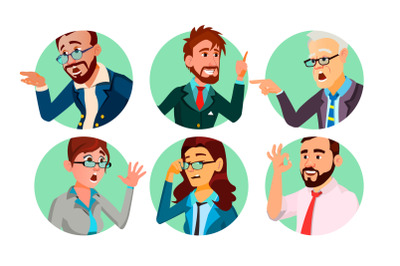 Business People In A Hole Vector. Society Behavior Concept. Isolated Flat Cartoon illustration