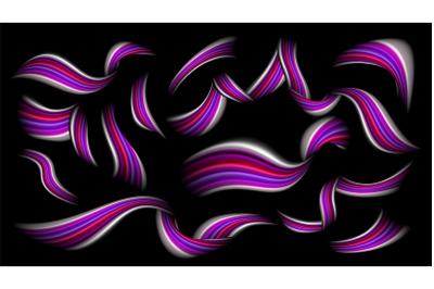 Abstract Brushstroke Vector. Crimson. Modern Design Liquid Wave. Illustration