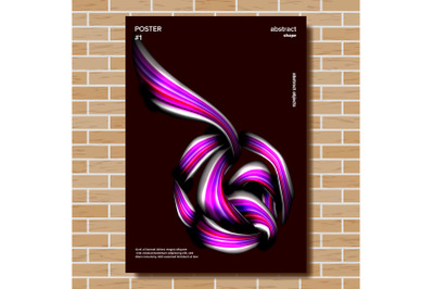 Modern Abstract Cover Poster Vector. Trendy Presentation. Creative Decoration. Illustration