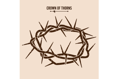 Silhouette Of A Crown Of Thorns