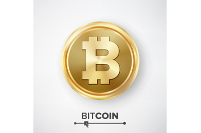 Bitcoin Gold Coin Vector