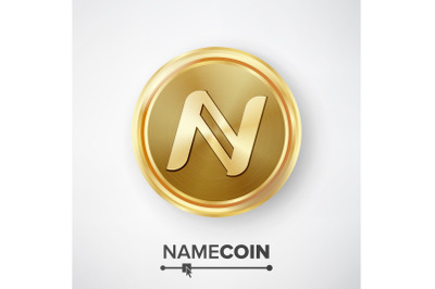 Namecoin Gold Coin Vector