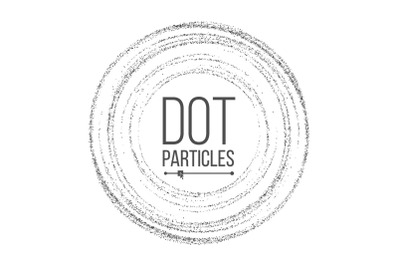 Dotwork Background Vector. Dynamic Energy Particles. Halftone Background. Dotted Stippled Illustration