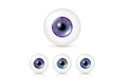 Human Eyeballs Set