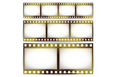 Film Strip Vector Set