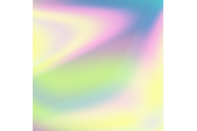 Fluid Iridescent Multicolored Vector Background. Pearlescent Texture. Design Element In Pastel Hues.