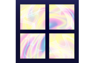 Fluid Iridescent Multicolored Vector Background