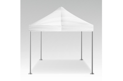 White Folding Tent Outdoor Pavilion Vector