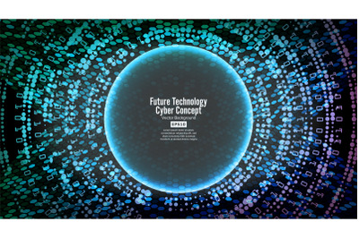 Future Technology Cyber Concept Background