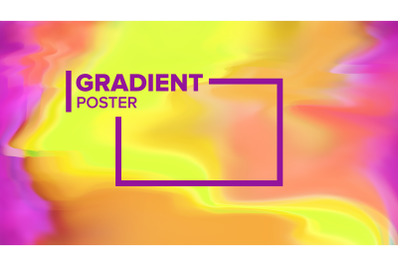 Gradient Fluid Background Vector. Digital Concept. Business Print. Ink Paint. Liquid Design Illustration