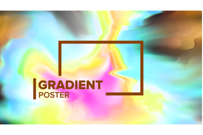 Gradient Fluid Background Vector. Dynamic Layout. Modern Flow. Motion Backdrop. Liquid Design Illustration