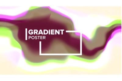 Gradient Fluid Background Vector. Dynamic Layout. Modern Flow. Motion Backdrop. Liquid Design Illustration