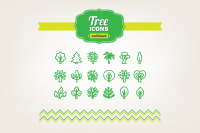 Hand Drawn Tree Icons