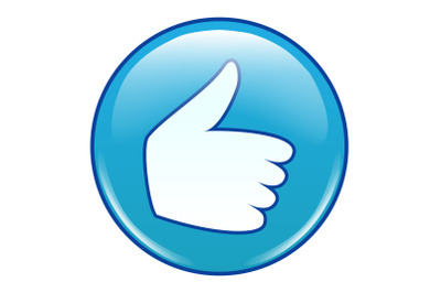 Emoji Emoticon Icon Vector. Like, Thumb Up