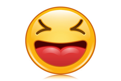 Emoji Emoticon Icon Vector. Smiley