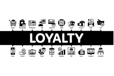 Loyalty Program Minimal Infographic Banner Vector