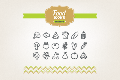 Hand Drawn Food Icons