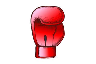 Boxing Glove For Sport Competition Retro Vector