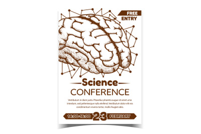 Anatomical Science Conference Promo Poster Vector