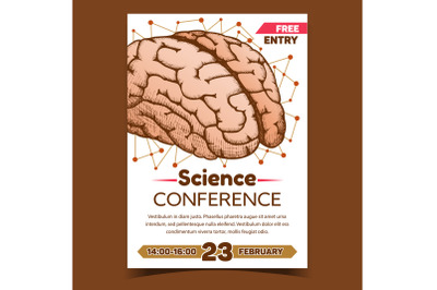 Anatomical Science Conference Promo Poster Vector