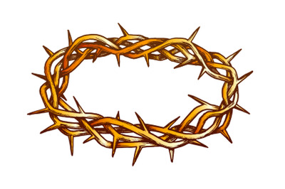 Crown Of Thorns Jesus Christ Color Vector