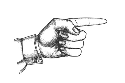 Female Hand Pointer Finger Showing Gesture Vector