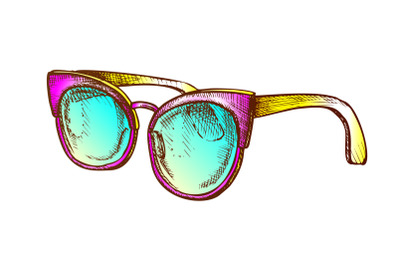 Glasses Fashion Correction Accessory Color Vector