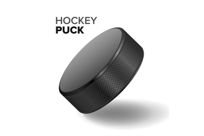 Hockey Ice Puck Vector Illustration.