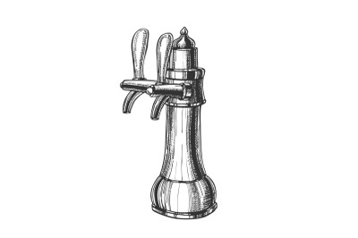 Element Of System For Pouring Beer Crane Vector