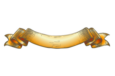 Color Vintage Ribbon Banner Decoration Element Vector