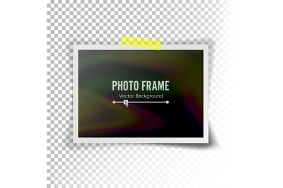 Instant Photo Frame Vector. Photorealistic